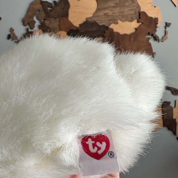 TY Classic “Nibbles” White Bunny Rabbit Bean Plush Vintage 1993 New with Tags - Picture 5 of 12